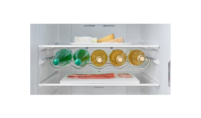 LG Hrubý objem 375 l | 178 kWh/rok | LG Lineární invertorový kompresor | LG Total No Frost | Multi-Air Flow™ | NatureFRESH | Vnitřní LED displej | Smart Diagnosis™, GBB60PZEFS